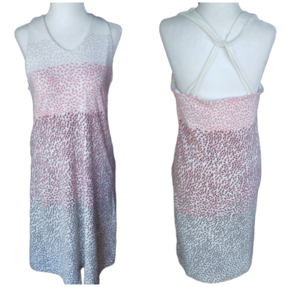 Title Nine  Strappy Racerback Confetti Print Dress